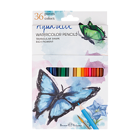 Карандашии акварельные BrunoVisconti®
36  цветов, грифель 3 мм
DreamWorld
Арт. 30-0137