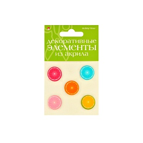 ДЕКОРАТИВНЫЕ ЭЛЕМЕНТЫ ИЗ АКРИЛА НАБОР №28 "ФРУКТЫ"
Арт. 2-336/28