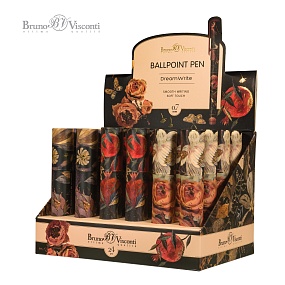 Ручка шариковая BrunoVisconti®
"DREAMWRITE. FLORA.BLACK NIGHT"
0.7 мм, в тубе 
Арт. 20-0264/14