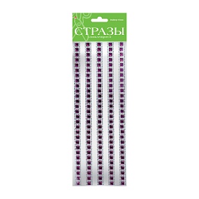 НАБОР САМОКЛЕЯЩИХСЯ СТРАЗ. БОРДЮР. №10 "КВАДРАТЫ УЗКИЕ", 4 ЦВ.
Арт. 2-084/10