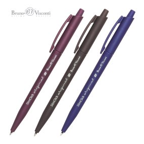 Ручкa BrunoVisconti
шариковая автоматическая, 0.5 мм, синяя
SlimClick. ORIGINAL
Арт. 20-0075