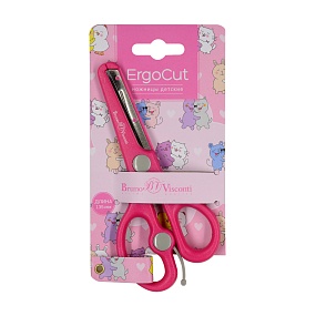 Ножницы BrunoVisconti 
детские,13.5 см, с возвратным механизмом
безопасные лезвия
"FUNCUT"
Арт. 60-0023