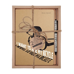 НАБОР ПОДАРОЧНЫЙ "BICYCLE" (ДВЕ ТЕТРАДИ BV И РУЧКА)
Арт. 7-40-083-3