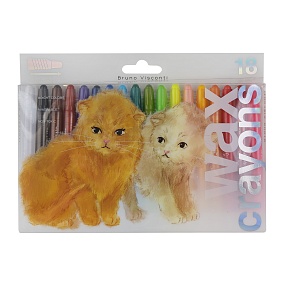 Мелки восковые BrunoVisconti®
18  цветов, грифель 6 мм
HappyColor
Арт. 31-0021