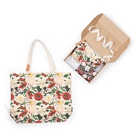 НАБОР ПОДАРОЧНЫЙ  "FLORA. ПИОНЫ" (ШОППЕР И КОСМЕТИЧКА M)
Арт. 16-006-01903