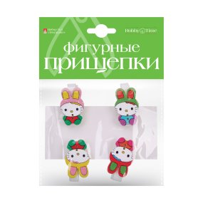 ФИГУРНЫЕ  ПРИЩЕПКИ. НАБОР №3  "ЗВЕРУШКИ"
Арт. 2-523