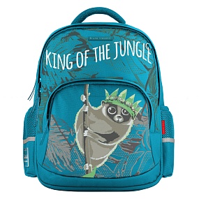 Рюкзак BrunoVisconti®
классический 
бирюзовый с эргономичной спинкой
«МИЛОТА ЗАШКАЛИВАЕТ.ЛЕМУР»
Арт. 12-002-244/09