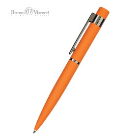 Ручка шариковая автоматическая BrunoVisconti®
"VERONA" цвет корпуса оранжевый
1 мм, синий, в металическом серебряном  футляре
Арт. 20-0451/10