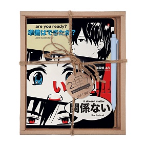 НАБОР ПОДАРОЧНЫЙ "MANGA ANIME. Are you ready?" (ДВЕ ТЕТРАДИ И РУЧКА)
Арт. 7-48-1241-2/5