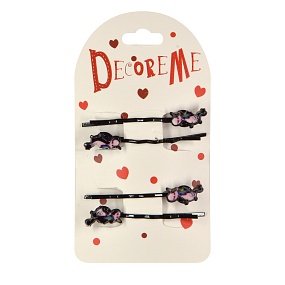 ЗАКОЛКА ДЛЯ ВОЛОС 5 СМ, 4 ШТ,  3 ЦВЕТА
Арт. 2-719/24