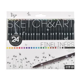 Набор BrunoVisconti®
из 24-х капиллярных ручек
0.36 мм, ассорти
Sketch&Art "Fineliner"
Арт. 36-0019