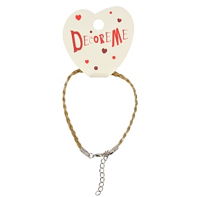 ШНУРОК С ЗАСТЕЖКОЙ ИЗ ЭКОКОЖИ ПЛЕТЕНЫЙ ПЛОСКИЙ,  4 ММ,  1 ШТ, 21 СМ, 2 ЦВЕТА 
Арт. 2-155/24