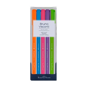 Набор из 5-ти ручек BrunoVisconti®
гелевые, 0.5 мм, 
SimpleWrite. SPECIAL
Арт. 20-0069-5
