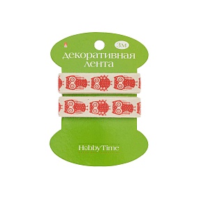 ЛЕНТА ДЕКОРАТИВНАЯ ИЗ ХЛОПКА "СОВЫ", ШИРИНА 1,5 СМ., ДЛИНА 3 М., 4 ЦВЕТА
Арт. 2-607/17