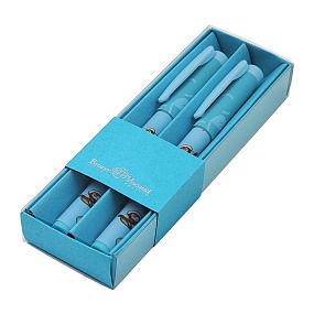 НАБОР ИЗ 2-Х РУЧЕК "FreshWrite. Кофемания. Тирамису" ШАРИКОВАЯ 0.7 ММ, СИНЯЯ (голубой футляр)
Арт. 20-0214/8888