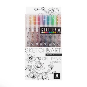 Набор BrunoVisconti®
из 8-ми гелевых ручек
1 мм, ассорти
Sketch&Art "Uni Write.GLITTER"
Арт. 20-0309