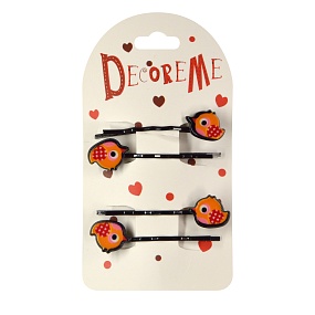 ЗАКОЛКА ДЛЯ ВОЛОС 5 СМ, 4 ШТ,  2 ЦВЕТА
Арт. 2-719/23