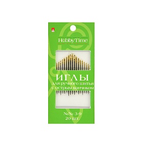 ИГЛЫ ШВЕЙНЫЕ РУЧНЫЕ. ПОРТНОВСКИЕ. С ЗОЛОТЫМ УШКОМ. РАЗМЕР 3-9. 20 ШТ.
Арт. 2-688/02