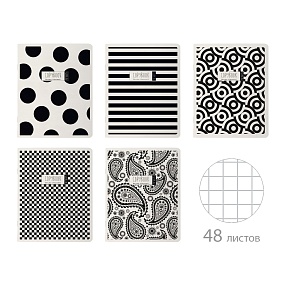 Тетрадь общая BrunoVisconti®
А5 (165 х 203 мм)
"BLACK & WHITE.NEW" 48 л., клетка
Арт. 7-48-1269
обложка в ассортименте