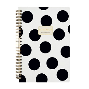Тетрадь общая BrunoVisconti®
А5 (140 х 210 мм)
"BLACK POLKADOT" 60 л., клетка
Арт. 7-60-201/13