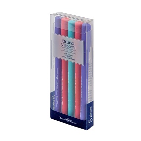 Набор из 5-ти ручек BrunoVisconti®
шариковые, 0.5 мм, синие
SlimWrite. JOY
Арт. 20-0053-5