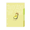 КОМПЛЕКТ РАЗДЕЛИТЕЛЕЙ ДЛЯ ТЕТРАДИ НА КОЛЬЦАХ  А5, 4 Л. "AVOCADO STYLE"
Арт. 7-50-473/14