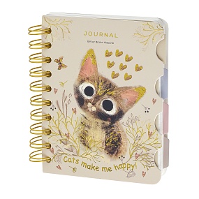 ЗАПИСНАЯ КНИЖКА "ART JOURNAL" А6,120 Л. НА ГРЕБНЕ, С РАЗДЕЛИТЕЛЯМИ "LOVE ME.МИЛЫЙ КОТИК"
Арт. 3-568/22