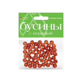 БУСИНЫ КРУГЛЫЕ ПОЛУПРОЗРАЧНЫЕ С ОГРАНКОЙ, Ø 10 ММ, 10 ЦВ
Арт. 2-582/02