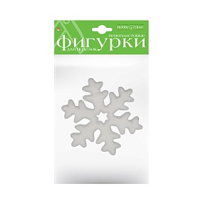 ПЕНОПЛАСТОВЫЕ ФИГУРКИ. СНЕЖИНКА, Ø 100 ММ, 1 ШТ. 
Арт. 2-209/11