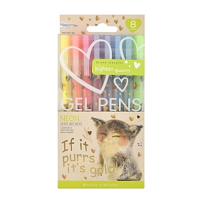 Набор BrunoVisconti®
из 8-ми гелевых ручек
0.8 мм, ассорти
UniWrite NEON "МИЛЫЙ КОТЕНОК"
Арт. 20-0365