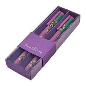 НАБОР ИЗ 2-Х РУЧЕК "FunWrite. Fresh & fruity. Лайм" ШАРИКОВАЯ 0.5 ММ, СИНЯЯ (сиреневый футляр)
Арт. 20-0212/9292