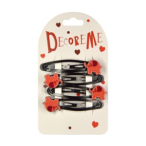 ЗАКОЛКА ДЛЯ ВОЛОС 4,5 СМ, 4 ШТ, 2 ЦВЕТА 
Арт. 2-719/81