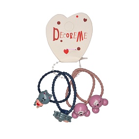 РЕЗИНКА ДЛЯ ВОЛОС "ЗАЙКИ И МЫШКИ" 4 ШТ, 4 ЦВЕТА
Арт. 2-713/13