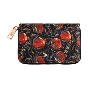 Кошелек BrunoVisconti®
 (14 х 2 х 9 см)
"FLORA.ГРАНАТ "
Арт. 14-095/03