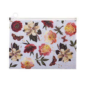 Папка с пластиковой застежкой BrunoVisconti®
А4 (33  х  24,5  х  3 см)
"FLORA.ПИОНЫ"
Арт. 14-037/12