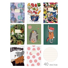 Тетрадь общая BrunoVisconti®
А5 (147 х 210 мм) 40 л., линейка
Арт. 7-40-002/03
обложка в ассортименте