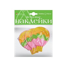 ДЕКОРАТИВНЫЕ НАКЛЕЙКИ ИЗ ФЕТРА. НАБОР № 23  "ПРАЗДНИК" ( 5 ВИДОВ ) 
Арт. 2-093/23