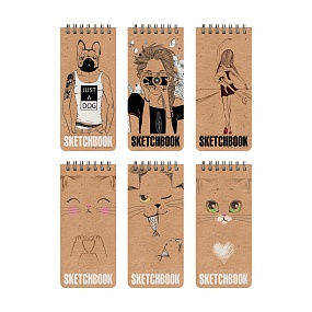 SKETCHBOOK BrunoVisconti®
105х220  мм, 80 л.
Крафт 125 г, на гребне
Арт. 1-553/03
обложка в ассортименте