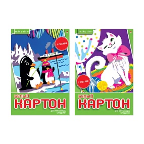 Набор белого картона HOBBY TIME
А4 (200 х 290 мм), 7 листов
2 вида
Арт. 11-407-268