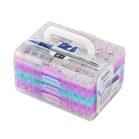 НАБОР МАРКЕРОВ-КИСТЕЙ  АКРИЛОВЫХ "SKETCH&ART" 24 ЦВ., УВЕЛИЧЕННЫЙ ОБЪЕМ
Арт. 22-0177/01