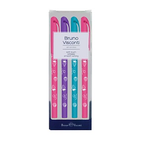 НАБОР ИЗ 4-Х РУЧЕК "DeleteWrite. Фрукты" СО СТИРАЕМЫМИ ЧЕРНИЛАМИ  0.5 ММ, СИНЯЯ
Арт. 20-0258-4/1