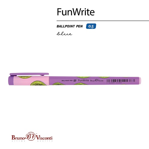 Ручка BrunoVisconti®
шариковая, 0.5 мм, синяя
FunWrite «ФРУКТОВАЯ ЭКЗОТИКА. КИВИ»
Арт. 20-0212/91: фото #2