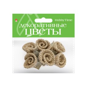 ДЕКОРАТИВНЫЕ ЦВЕТЫ ИЗ МЕШКОВИНЫ В СВЯЗКЕ 4 ШТ. ВИД 13
Арт. 2-367/13