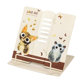 ПОДСТАВКА ДЛЯ КНИГ, МЕТАЛЛИЧЕСКАЯ "LOVE ME" с  регулируемым наклоном (15,2х15,2 см)
Арт. 24-0021