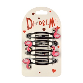 ЗАКОЛКА ДЛЯ ВОЛОС 4,5 СМ, 4 ШТ, 1 ВИД 
Арт. 2-719/83