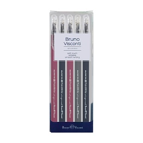 Набор BrunoVisconti®
из 5-х шариковая ручек
0.38 мм, синий, PointWrite Original
Арт. 20-0210-5