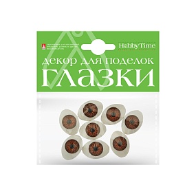 ДЕКОРАТИВНЫЕ АКРИЛОВЫЕ ГЛАЗКИ ОВАЛЬНЫЕ, НАБОР №15,  23 ММ, 4 ВИДА
Арт. 2-038/03