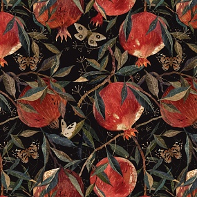 Упаковочная бумага BrunoVisconti®
 (70 х 100 см)
"FLORA.ГРАНАТ "
Арт. 2-811/06