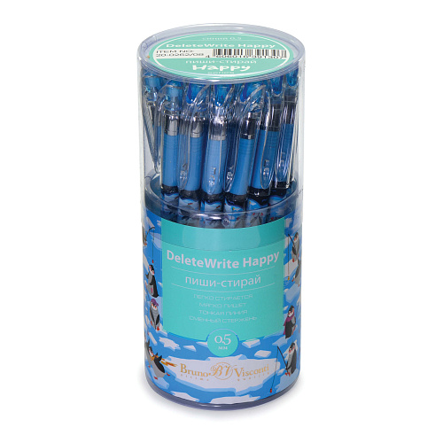Ручкa BrunoVisconti
гелевая пиши-стирай, 0.5 мм, синяя
DeleteWrite «ПИНГВИНЫ»
Арт. 20-0262/08: фото #5