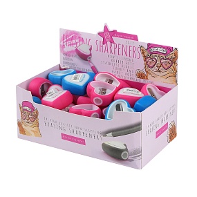 Точилка-ластик BrunoVisconti®
 (35 х 15 мм)
"EASYSHARP" розовый, голубой
Арт. 35-0027
цвет в ассортименте